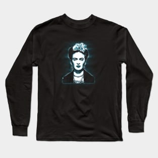 Retro Kahlo Funny Gifts Drawing Boy Girl Long Sleeve T-Shirt